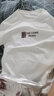 啄木鸟【2件装】夏季短袖T恤男士纯棉宽松大码半袖体恤男装上衣服打底衫 T319白色+T519黑色 L （100-120斤） 实拍图