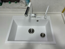悍高（HIGOLD）石英石水槽洗菜盆单槽厨房水槽洗碗池台上台下盆厨房洗菜水池 680*480白色（配全套豪华套餐） 实拍图
