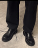他她（TATA）商场同款布洛克德鞋牛皮系带男士皮鞋正装商务鞋VZR01AM5 黑色-X 40 实拍图