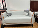 华莱德简约现代科技布艺沙发小户型客厅双人出租房卧室公寓三人简易网红 洣白色 双人座(加乳胶层) 实拍图