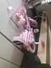 鑫旺彤自行车儿童3-6-10岁单车男女童轻便脚踏车辅助轮5岁女孩车公主车 粉升级白胎【悍马轮+护栏靠背】 14寸 适合身高95-115cm 实拍图