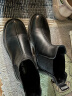 Walker Shop奥卡索切尔西靴秋冬时尚英伦风羊皮短靴软底潮E135366 黑色 36  晒单实拍图