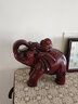 锦礼嘉大象摆件招财象一对客厅电视酒柜玄关工艺装饰品摆设乔迁开业礼品 特大号红木色 如意象 一个 实拍图