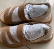 暇步士（Hush Puppies）凉鞋女士外穿平底魔术贴休闲沙滩鞋 浅驼色 37 实拍图