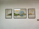 Sixpoetry 客厅装饰画现代简约沙发背景墙壁画轻奢三联晶瓷画大气高档挂画 福禄生机（铝合金外框） 晶瓷画左右40*60+中间80*60亮面 实拍图