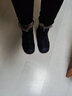 莱然雪地靴牛皮女靴子厚底加绒毛毛靴东北棉靴百搭短靴2025冬季新款潮 黑色 37 实拍图