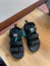 ZHESHENPU凉鞋男潮牌新款外穿魔术贴沙滩鞋情侣款男女运动拖鞋 黑色-NB-3 43 实拍图