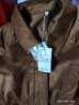 无印良品（MUJI）女式 木棉混 灯芯绒大衣中长款翻领外套女款秋冬季款风衣BDE91C3A 深棕色 L(165/88A) 晒单实拍图