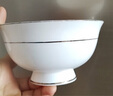 瓷秀源骨瓷高脚碗组合套装防烫碗吃饭碗餐具米饭碗碟陶瓷家用 6英寸高足碗10个装 实拍图