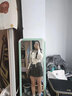 滢蓓新款连衣裙子女装2024年早春穿搭甜辣纯欲风气质女神范短裙套装女 6019白色+灰色裙子[没链子的] L （建议105-120斤） 实拍图