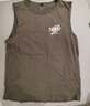 回力（Warrior）背心男纯棉美式复古潮流无袖宽肩男士运动健身篮球砍袖百搭打底衫 【纯棉透气】-灰绿#HL绿笔刷 2XL 实拍图
