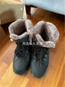 全洲狼雪地靴男冬季东北大棉鞋抗寒加绒加厚保暖鞋轻便大码防滑靴子 黑色-大棉 41 (255mm) 实拍图