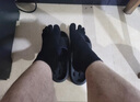 浪莎袜子女纯棉五指袜全棉中厚抑菌防臭袜女吸汗中筒袜分脚趾女袜5双 黑色 5双 均码 女款_纯棉五指袜- 实拍图