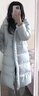 森马（Semir）90%鸭绒羽绒服女长款宽松显瘦冬季轻暖连帽外套防水109725113001 实拍图