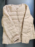 MUJI女式 轻量羽绒便携式背心女款马甲马夹秋冬保暖外搭羽绒内胆 黑色 XL (165/92A) 实拍图