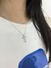Vana信仰之光银十字架项链信徒情侣吊坠七夕情人节礼物送男女朋友 女款十字架盒子链 实拍图