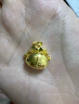菜百首饰 黄金吊坠 足金铃铛福袋黄金吊坠不含链 计价 约3.10克 实拍图