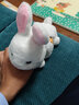 快乐音符儿童电动毛绒小兔子会唱歌学舌智能玩偶可遥控动耳的萌宠公仔玩具 白色萌兔 USB智能充电 实拍图