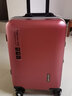 花瞳铝框行李箱男士商务次日达小型拉杆箱学生耐用皮箱女可坐人密码箱 酒红色【升级加厚充电铝框款】 20英寸 -登机箱-手提上飞机手拉箱 实拍图