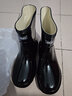 回力男士短筒加绒水鞋雨鞋 8557 黑色内层加绒不可拆 42建议拍大一码 实拍图