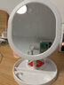 飞旺藤达智能led化妆镜带灯女生宿舍台式桌面小镜子卧室家用梳妆台梳妆镜 猫爪椭圆镜【珍珠白】三色灯光 实拍图