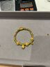 六桂福珠宝黄金吊坠女款足金999.9雪花小铃铛挂坠礼物圣诞节礼物520礼物 1.95g【不含链】 实拍图