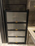 七序厨房置物架落地多层防尘收纳柜家用微波炉烤箱储物柜碗柜餐边柜 【加高】四门五层长80宽42高154 实拍图