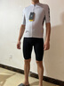 捷酷春夏款百分百男士短袖骑行服紧身款户外透气速干夜间反光骑行短袖 浅灰色 L 实拍图