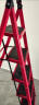 艾瑞科梯子家用折叠梯人字梯楼梯踏步板加厚安全伸缩便携多功能登爬楼梯 碳钢复古红六步梯 晒单实拍图
