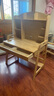 竹音 实木书桌书架组合一体桌北欧简约家用卧室学生写字桌台式电脑桌 原木色（实木） 1米单桌 升降椅 实拍图