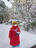 雪中飞【远红外升温】儿童羽绒服新年羽绒外套中大童男女童长款羽绒服 红色 130 实拍图