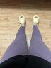 雅鹿女士德绒保暖裤大码高腰加肥加大修身中老年秋裤 紫色 6XL（195-220斤） 晒单实拍图