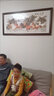 良品大师流水生财山水画办公室挂画中式客厅装饰画靠山图茶室字画风景壁画 八骏图A1 78*188cm宣纸+红木框（热卖款） 实拍图