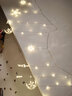 LED星星灯露营氛围灯摆摊夜市装饰小彩灯串灯满天星节日房间闪灯 暖光【月抱星星】可串联 3.5米 插电款 实拍图