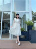 KBNE连衣裙女2024春夏新中式莱赛尔白色小个子气质茶歇法式小众裙子 米色 M（建议95-110斤） 晒单实拍图