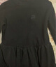茵曼（INMAN）2025秋冬女装新款灯芯绒连衣裙新品长袖休闲针织礼服中长裙子 午夜黑 XL 实拍图
