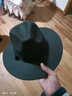 诺芝萌 复古男士绅士礼帽子 舞台表演帽男士毡帽上海戏剧滩爵士帽NC697 黑色蝴蝶结带子 均码 头围57cm 实拍图
