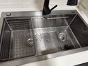 JVTO官方厨房水槽洗菜盆一体盆大单槽纳米304不锈钢阶梯洗碗槽洗菜池 80*45A套餐【单槽无龙头】 实拍图