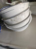 华君陶瓷碗家用简约创意吃饭高脚碗面碗汤碗10个装景德镇餐具套装组合 国色天香6英寸面碗4个 晒单实拍图