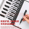 得力（deli） 按动中性笔芯0.5mm弹簧头按动笔芯大容量水笔替芯笔芯签字笔按压式笔芯 12支得力按动笔+20支得力黑色笔芯 实拍图