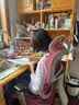 达宝利青少年学习椅初高中学生写字椅 人体工学椅学习久坐不累椅子宿舍 海绵坐垫黑色 实拍图
