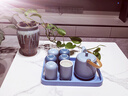 无泥（WUNI）北欧莫兰迪陶瓷家用水杯套装客厅茶杯简约带托盘创意家用客厅水具 直筒6杯+壶+木托盘 实拍图