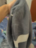 啄木鸟半高领毛衣男士冬季加绒加厚保暖非羊男装毛线衣打底针织衫衣服 灰色 XL 实拍图