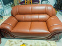 逸凯琳（Ekelly） 逸凯琳真皮沙发头层牛皮1+2+3组合现代客厅中式小户型123组合 中厚皮1+2+3组合 实拍图