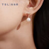 谢瑞麟（TSL）18K金珍珠耳环单只AKOYA彩金耳坠耳饰送女友BC907 单只耳环（钻石共3颗，约1分） 晒单实拍图
