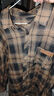 Foss Phil格子衬衫男女秋冬季宽松痞帅衬衣cityboy长袖外套FPCS13咖啡格L 实拍图