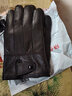 卡帝乐鳄鱼（CARTELO）真皮手套男秋冬季加绒加厚防寒保暖骑行开车男士冬天防风羊皮手套 实拍图