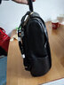朱尔双肩包女头层牛皮大容量双肩背包女时尚印花背包女多功能女士包包 黑色【高颜值旅游外出背包】 实拍图