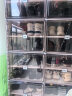 蚂蚁盒子（MAYIHEZI）免安装简易鞋柜门口家用玄关折叠透明茶色塑料超薄鞋柜2列8层16格 实拍图
