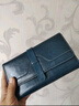 班亚奴（banyanu）长款钱包女新款复古油蜡牛皮简约大容量女士钱夹多功能手拿包 孔雀蓝-防盗刷 实拍图